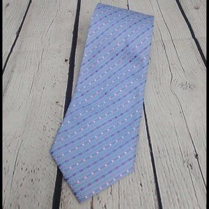 Giorgio Armani Purple Pink Woven diamond silk tie